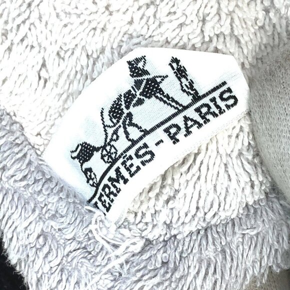 HERMES Panda Beach towel bath towel cotton gray - Picture 8 of 10